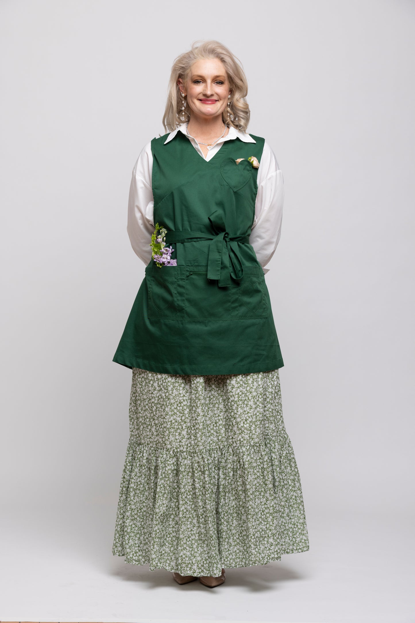 Classic Grace Apron in Eden