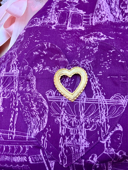 Open Heart Brooch