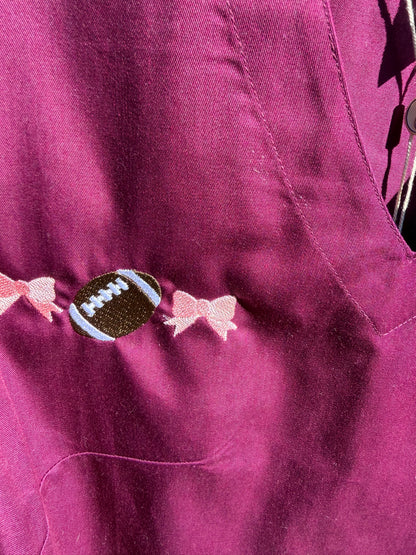 Football + Bows Classic Grace Apron