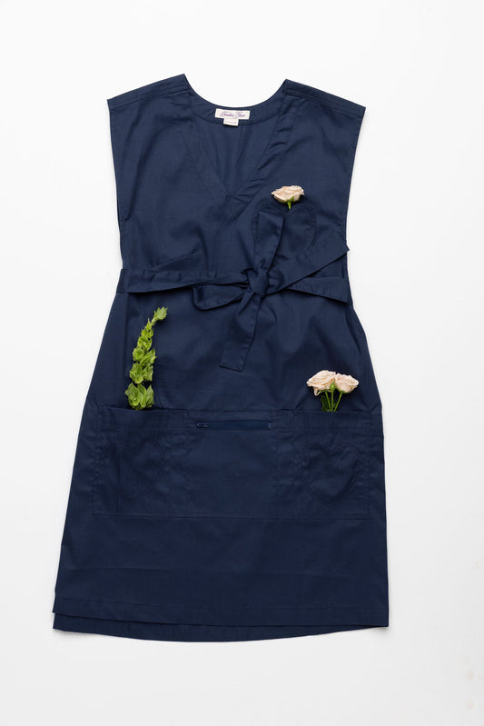 Classic Grace Apron in Dress Blue